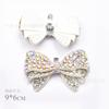 Venta al por mayor de accesorios de flores para zapatos con lazo de diamantes de imitación desmontables, hebilla decorativa, hebilla multifuncional, accesorios para bolsos de tacón alto