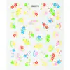Novos Adesivos Coloridos para Nail Art para Meninos e Meninas, Adesivos de Unha Infantis, Flores Fofas, Borboletas, Padrões Pequenos, Adesivos de Nail Art para Atacado