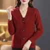 2026 Cardigan de Punto Estilo Fragancia Pequeña para Mujer Estilo Primavera y Otoño Top Suéter Cardigan Ropa de Punto Chaqueta para Mujer Con Falda Top Pequeño