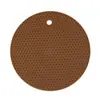 Jogos Americanos de Silicone em Formato de Colmeia, Direto da Fábrica, Redondos, Espessos, Resistentes a Altas Temperaturas, Antiderrapantes, Fáceis de Limpar para Uso Doméstico