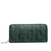 Bolsillo Nuevo Cartera Larga Media para Mujer Cartera de Almacenamiento Retro Cartera Conveniente con Cremallera Única