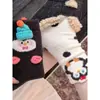 Meias de Outono e Inverno Novas com Pelúcia Quente Antiderrapantes Duráveis de Cano Médio Meias Fofas de Desenho Animado para Casa Escola Meias Grossas Dormir