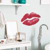Diversión Transfronteriza-F936 Labios Rojos Brillantes Personalizados Pegatinas de Decoración para Baño Inodoro Hogar Embellecimiento Al Por Mayor Removibles