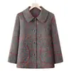 Nuevo Estilo Otoño 2026 Abrigo de Madre Estilo 70s 80s Longitud Media Talla Grande Ropa para Mujeres de Mediana Edad y Mayores Top Holgado Retro