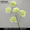 Decoración de Flores Artificiales Verdes Material de Flores de Hoja de Manzana Flor Exterior Planta Verde Hermoso Arreglo Chen Simulación de Hoja de Tortuga Arte Floral para Boda