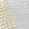 Pegatinas de Uñas Nuevas y de Moda de Gato Kt, Estilo Ins Dibujos Animados Lindos Populares Gato y Estrella Pegatinas Adhesivas para Uñas al por Mayor