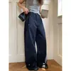 Novedades de Otoño Pantalones Cargo con Diseño de Remaches para Mujer Sueltos Modernos Casual Largos Cintura Alta Versátiles Adelgazantes Pierna Ancha