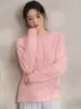 Ropa Especial Zhengqi/ Suéter Pulóver de Lana Blanco de Cuello Redondo para Mujer, Top de Punto Base para Mujer