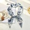 Arco com lenço de seda 26 letras lenço de seda faixa de cabelo lenço decorativo lenço de gravata saco fita headband acessórios para o cabelo cachecol