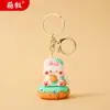 Llavero de Muñeca de Resina de Dibujos Animados Colgante Pequeño Decoración para Mochila de Estudiante Llavero para Evento de Apertura Pequeño Regalo de Reparto