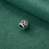 Prata Esterlina S925 Padrão Nuvem Ruyi Contas Soltas Furo Grande Contas Espaçadoras Pequenas Estilo Chinês Pulseira de Corda DIY Feita à Mão Acessórios Joias de Prata