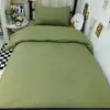 Juego de ropa de cama amigable con la piel para dormitorio estudiantil, que incluye una sábana bajera, una funda de almohada y una funda de edredón de una sola pieza, adecuada para literas