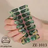 Pegatinas Nuevas para Uñas Zhengxiang Transfronterizas con Lámina Dorada, Efecto Mármol, Película de Esmalte Impermeable, Pegatinas para Uñas Cielo Estrellado al por Mayor