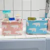 Caja de Almacenamiento de Cultura Le Cai Cesta Pequeña para Guardar Artículos Frescos Lona de Algodón y Lino Cesta de Almacenamiento Plegable para Escritorio