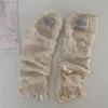 Calcetines de Tela Dopamina Etiqueta Tejidos Chicas Calientes Montón Pierna 2024jk Coreanos Blancos Calcetines de Doble Aguja Verano Delgados