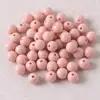 Acrílico Cor Doce Cor Sólida 6-30mm Furo Reto Contas Redondas Contas Soltas DIY Corrente de Celular Pulseira Materiais de Miçangas Atacado