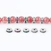Nuevo espaciador de circonita con microincrustaciones de plata esterlina s925 de 5,5 mm con incrustaciones de diamantes, junta de plata tailandesa, juego de bricolaje, pulsera, accesorios de pulsera