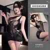 Ropa Interior Sexy Original Yimengyao Pijamas Sexy para Mujer Tentación Transparente Body con Abertura en la Entrepierna Medias Y097