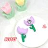 2022 Novo Estilo Fresco Estilo Pastoral Broche de Tulipa diy Acessórios de Cabelo Tecido Flor de Algodão Acessórios para Bolsa
