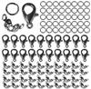 100 Piezas Aleación Broche de Langosta Hebilla de Bolsa Anillo Conector Hebilla Pulsera Collar Cadena Suministros para Hacer Joyería DIY