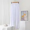 Pantalones Deportivos Nuevos 2021 para Mujer Sueltos de Algodón para Fitness Cintura Alta Pantalones de Yoga Pierna Ancha Casual Pantalones Haren