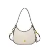 Bags2025 Nuevo Bolso de Hombro de Moda Retro Bolso Cruzado Versátil de Moda Bolso de Axila con Estampado de Letras para Mujer