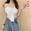 Camisola de Verão Feminina com Artesanato Pesado, Roupa Íntima Estilo Ins, Sensação de Alta Qualidade como uma Fada, Design de Laço, Top Tubo Ninho para Exterior
