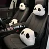 El reposacabezas y soporte lumbar para coche Blue Rain, con un lindo diseño de panda, es una almohada lumbar versátil para coche adecuada para todas las estaciones y proporciona soporte para el cuello.