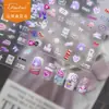 Adesivos de Unhas com Relevo Tomoni Estilo Ins Popular Sexy Doce Cool Adesivos de Unhas Pensamentos de Menina Acessórios de Nail Art