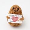 Muñeco de Punto de Dibujos Animados de Caca de Hilo de Papa Hecho a Mano con Tarjeta en Inglés, Puramente Hecho a Mano, Amazon Transfronterizo