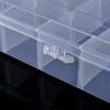 Caja de Plástico de 28 Compartimentos con Insertos Desmontables para Joyería, Caja de Exhibición de Muestras, Caja de Almacenamiento y Organización de Escritorio con Compartimentos Pequeños