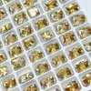 Color Maillard K9 Color Champagne Fondo Puntiagudo Diamante Joyería para Uñas Super Brillante Cuadrado Grueso Gota de Agua Pequeño y Mediano Diamante para Uñas al por Mayor