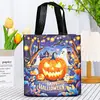 Bolsa Tote de Halloween Estampada Colorida Não Tecida Bolsa para Embalagem de Presente de Festa Sacola de Compras de Shopping Sacola de Compras Atacado