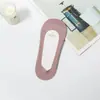 Calcetines tobilleros de seda de hielo para mujer, verano, finos, silicona antideslizante, sin talón, calcetines cortos de algodón, calcetines para tacones altos, calcetines invisibles de corte bajo