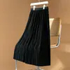 Design de Saias Plissadas para Outono e Inverno 2024, Novas Saias de Comprimento Médio, Versátil, Alta Qualidade, Tamanhos Grandes, Saias de Luxo