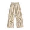 Pantalones Paracaídas Casuales de Verano Delgados para Mujer Estilo Americano Pierna Ancha Cintura Alta Secado Rápido Pantalones Cargo