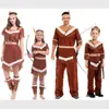 Halloween Niños Adulto Padre Princesa India Salvaje Original Mesa Rendimiento Disfraz Aborigen Vestirse