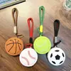 Monedero Llavero de Moda Baloncesto Fútbol Bolsa para Auriculares Bolsa de Almacenamiento Monedero Colgante Juguete Pequeño Regalo Mayoreo
