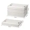Caja de Almacenamiento con Tapa para Regalos y Recuerdos, Caja de Almacenamiento Portátil para Snacks de Estudiantes, Caja de Plástico para Cosméticos, Caja Organizadora de Almacenamiento