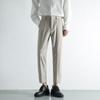 Pantalones de estilo coreano para hombre, pantalones de moda, primavera y verano, recién llegados, pantalones capri ajustados, pantalones casuales para hombre
