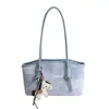 Bolsa de Hombro Tote Casual de Moda Retro con Textura de Color Sólido para Mujer, Nueva Colección Primavera 2026 para el Trabajo
