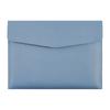 Bolsa de archivo A4 de cuero transfronteriza de gran capacidad pu bolsa de archivo de información comercial engrosada impermeable hebilla magnética personalizada bolsa para contratos