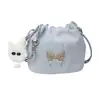 Bolsos Pequeños de Cadena Populares de Este Año para Mujer 2025 Nuevo Diseño de Primavera y Verano de Nicho Bolso Cruzado Popular Bolso Cubo con Cordón