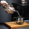 Tetera de Arena Morada de Mineral Crudo Termocrómica Longfeng Hecha a Mano Tetera de Arena Morada Juego de Té Kung Fu Olla Fengming Regalo de Negocios