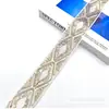 Cuerda de hueso de coche encaje bordado nuevo estilo nacional bordado malla diamante bordado espina 5 cm de ancho
