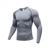 2026 Nuevo Modelo Comercio Exterior Talla Europea Secado Rápido Fitness Deportivo Camiseta de Manga Larga para Hombre, Top Transpirable para Correr y Senderismo