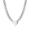 Nuevo Colgante en Forma de Corazón para Abrochar de la Marca T, Varios Estilos de Collares, Modernos y Elegantes, Selección de Influencers Populares, Diseño Clásico, Venta Directa del Fabricante