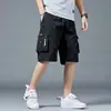 Shorts de trabalho para comércio exterior transfronteiriço masculinos de verão soltos casuais moda coreana calças masculinas shorts multibolsos