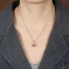 Collar con Colgante de Dados 3D Estilo Europeo y Americano de Luo Chen, Cadena para Clavícula de Hip-Hop de Tendencia con Diseño de Nicho