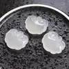Colgante de Calcedonia Blanca Nube Cerradura de Nube Natural de Alta Calidad Ágata Estilo Unisex Cerradura Ruyi Colgante de Collar de Jade Fuente de Suministro para Transmisión en Vivo